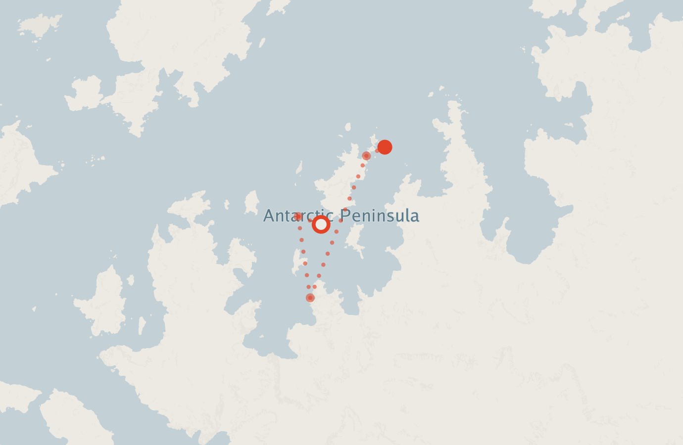 Activity map — real sighting points on an OpenStreetMap basemap