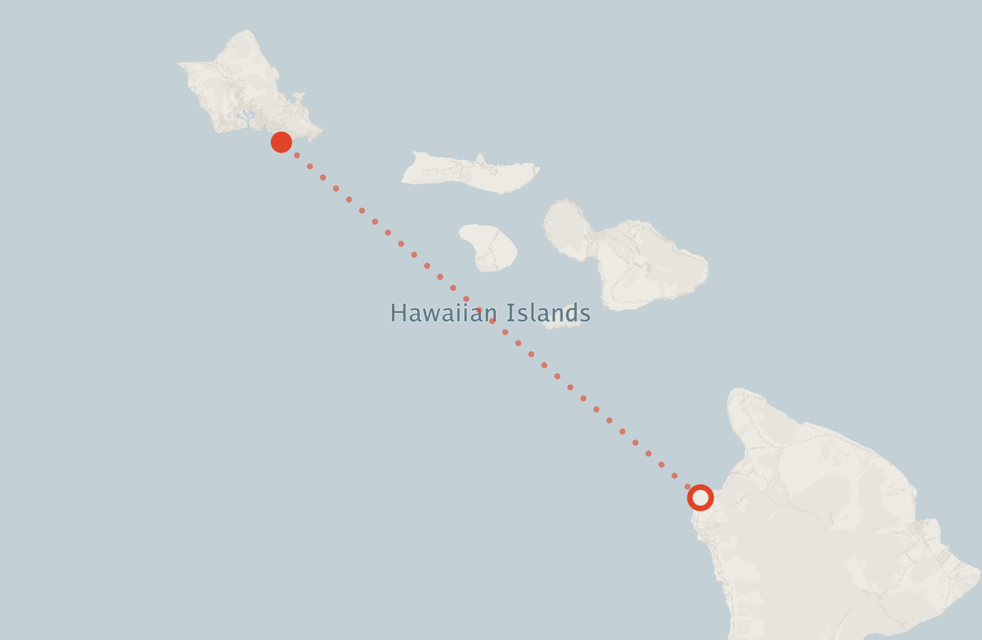 Activity map — real sighting points on an OpenStreetMap basemap
