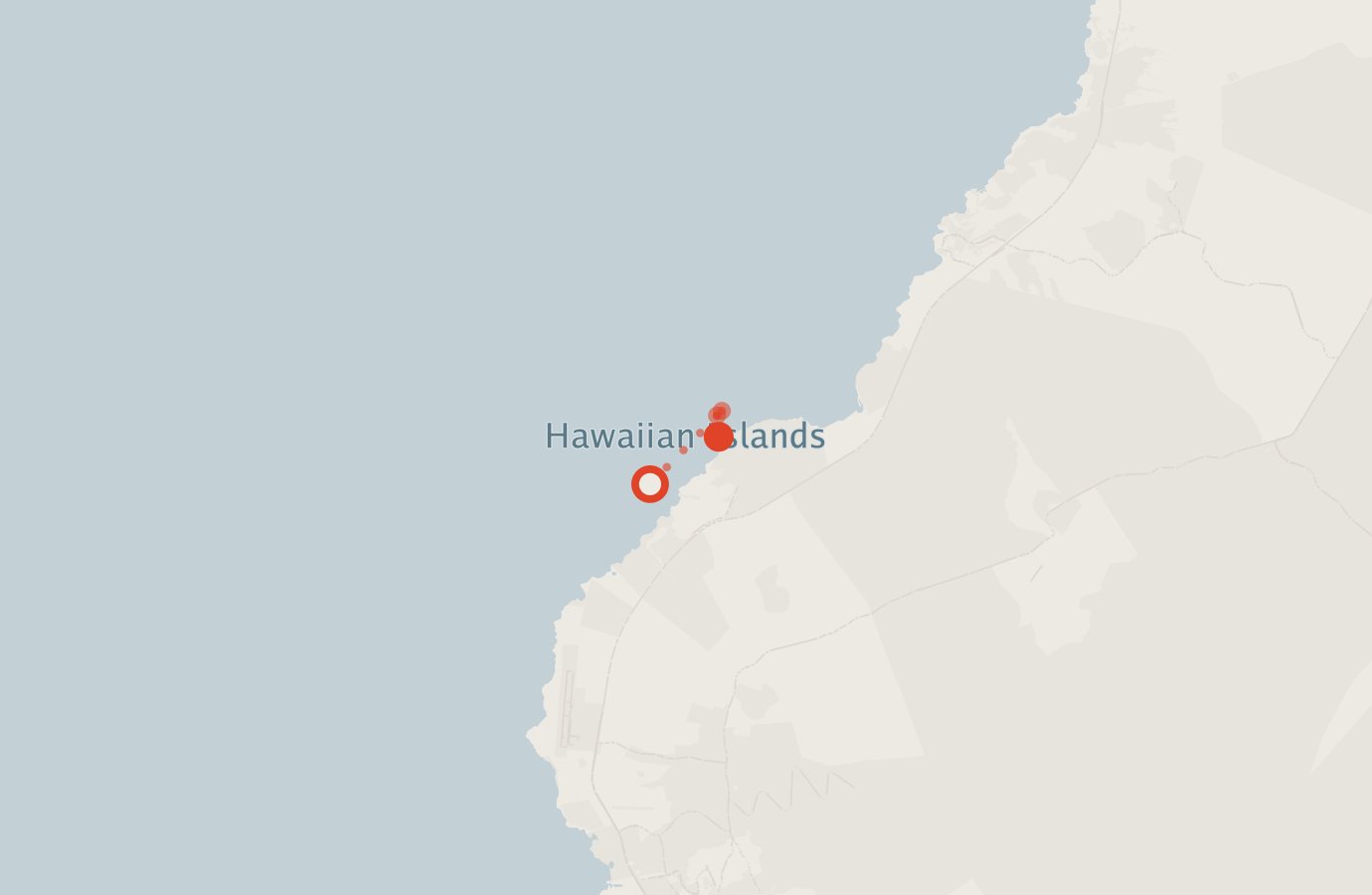Activity map — real sighting points on an OpenStreetMap basemap