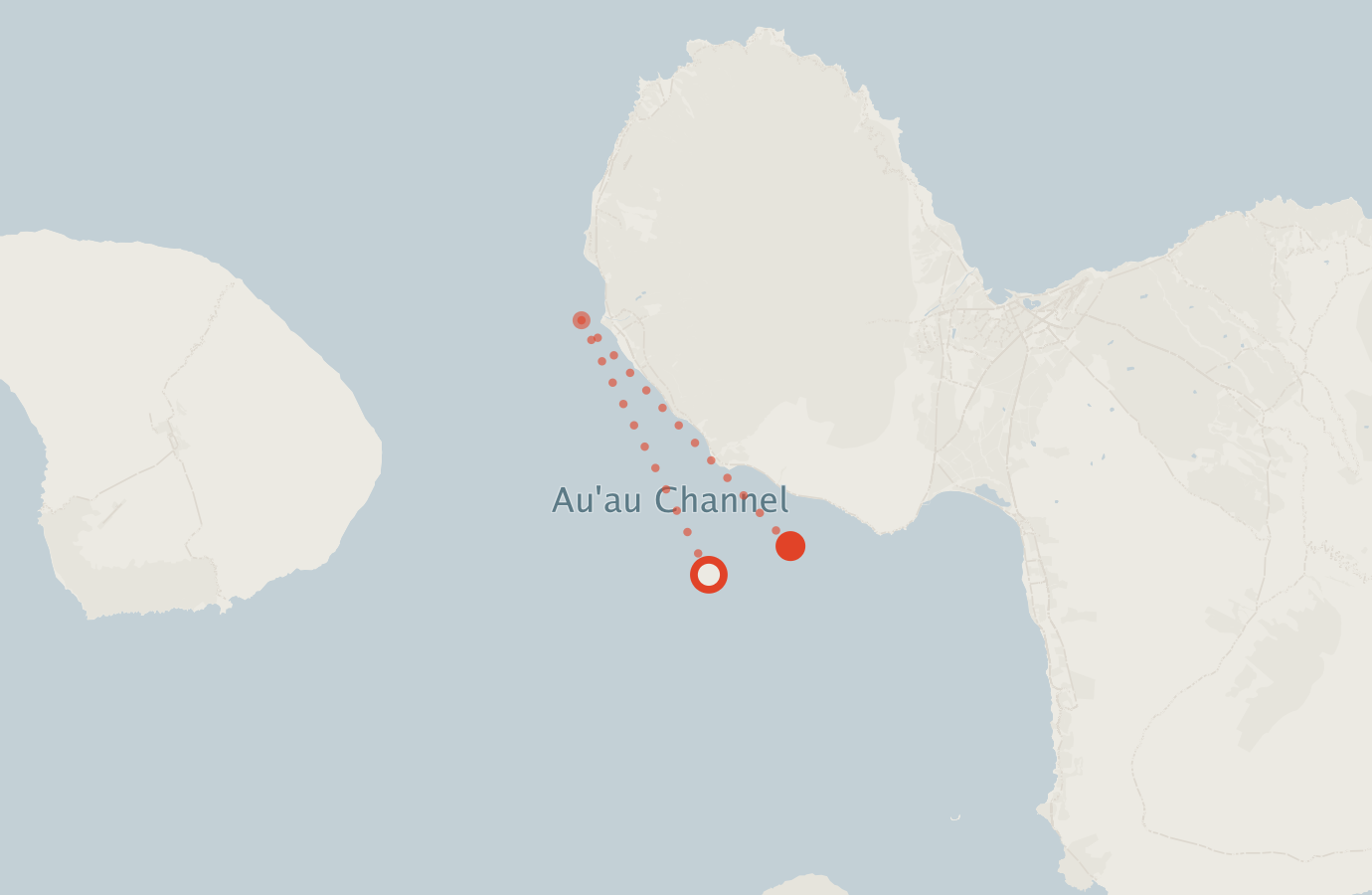 Activity map — real sighting points on an OpenStreetMap basemap