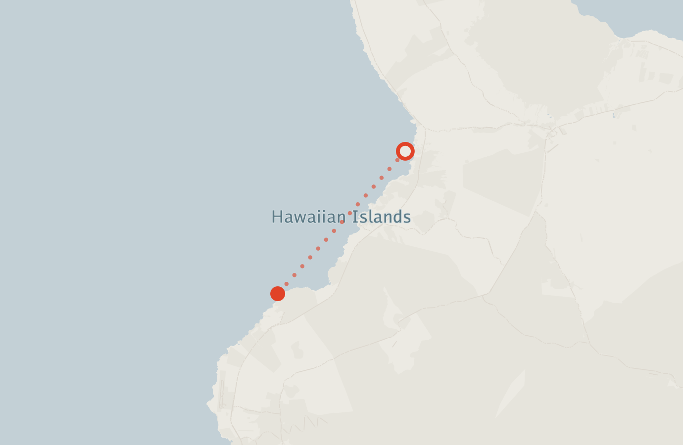 Activity map — real sighting points on an OpenStreetMap basemap