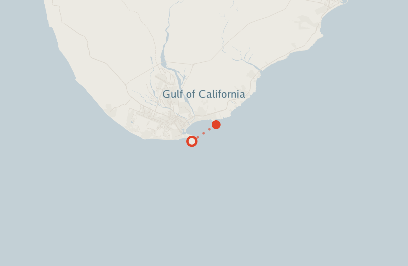 Activity map — real sighting points on an OpenStreetMap basemap