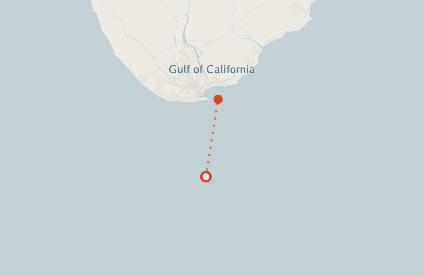 Activity map — real sighting points on an OpenStreetMap basemap