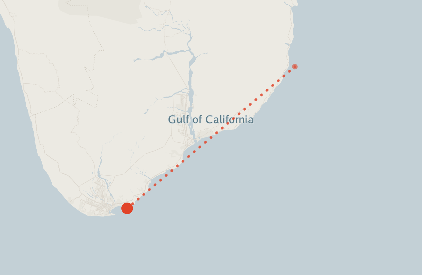 Activity map — real sighting points on an OpenStreetMap basemap