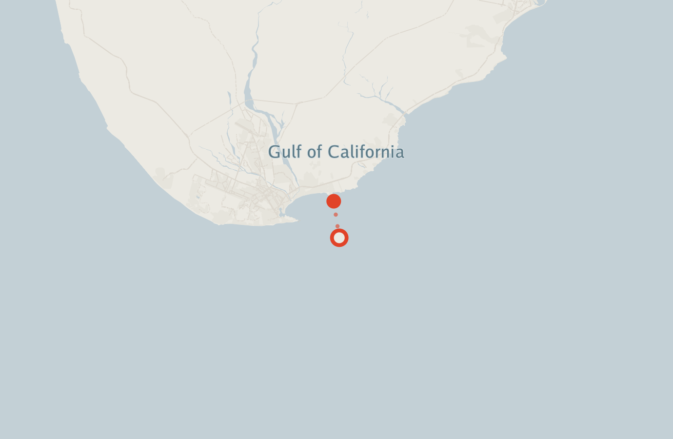 Activity map — real sighting points on an OpenStreetMap basemap