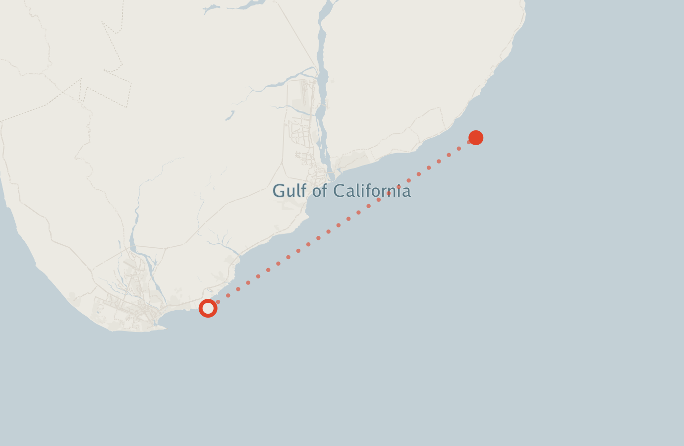 Activity map — real sighting points on an OpenStreetMap basemap