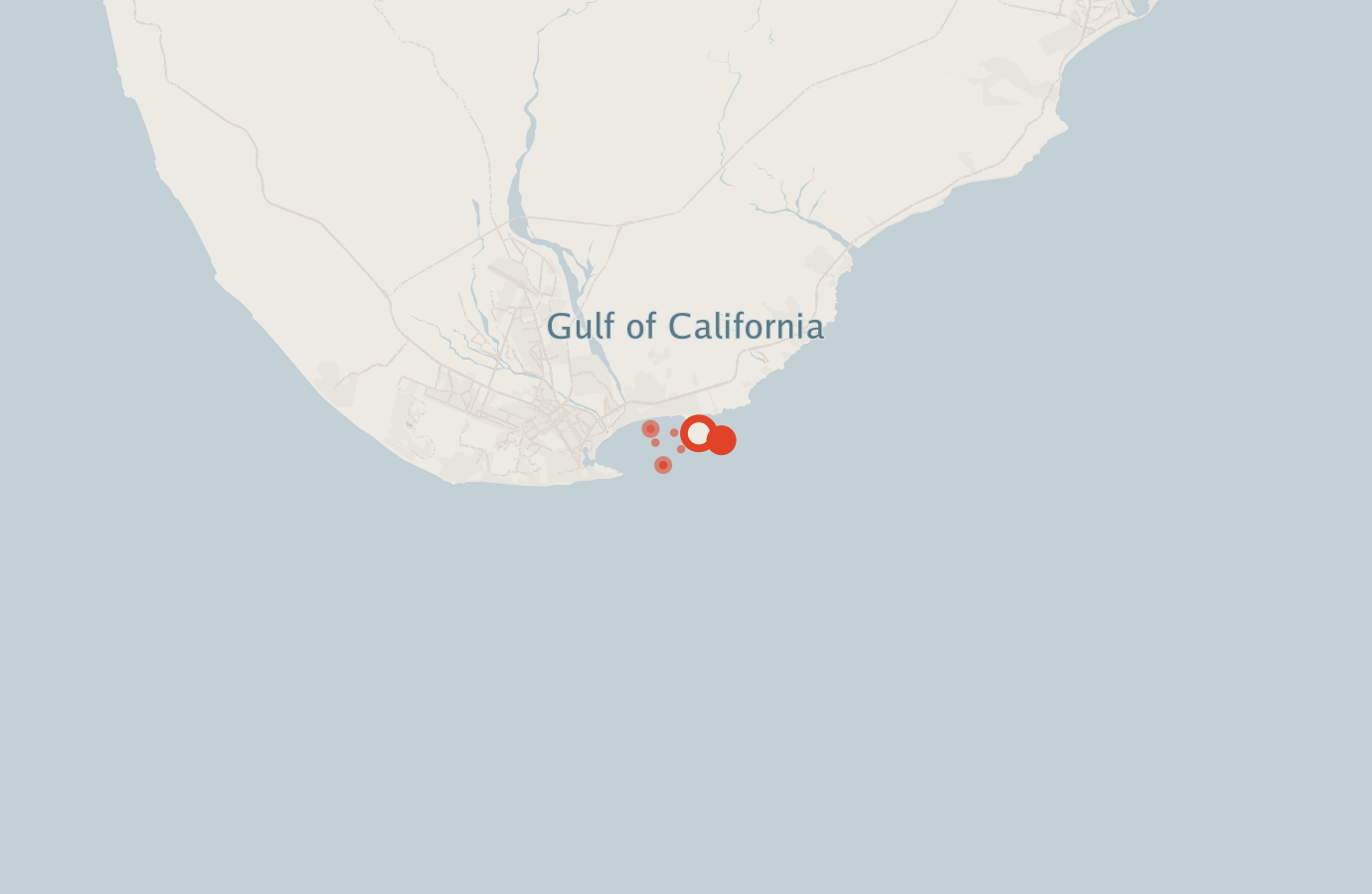 Activity map — real sighting points on an OpenStreetMap basemap