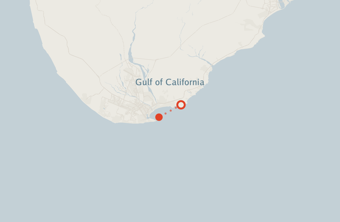 Activity map — real sighting points on an OpenStreetMap basemap