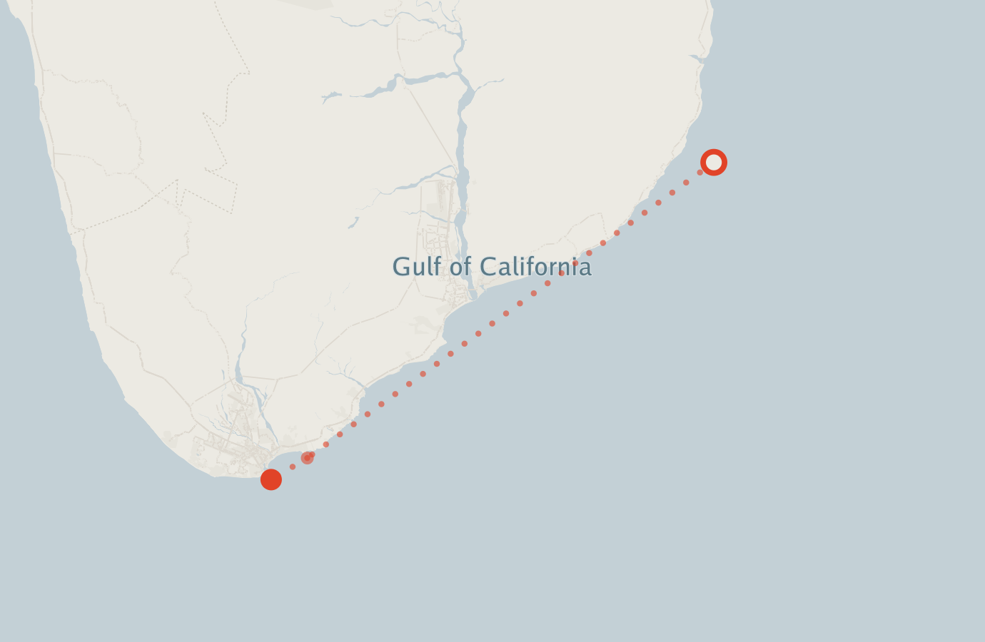 Activity map — real sighting points on an OpenStreetMap basemap