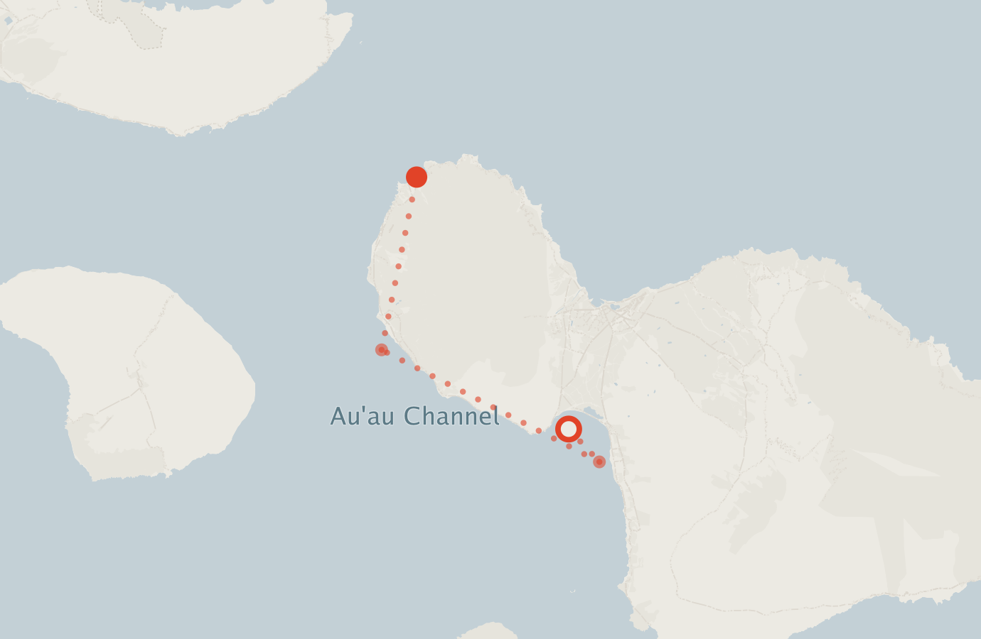 Activity map — real sighting points on an OpenStreetMap basemap