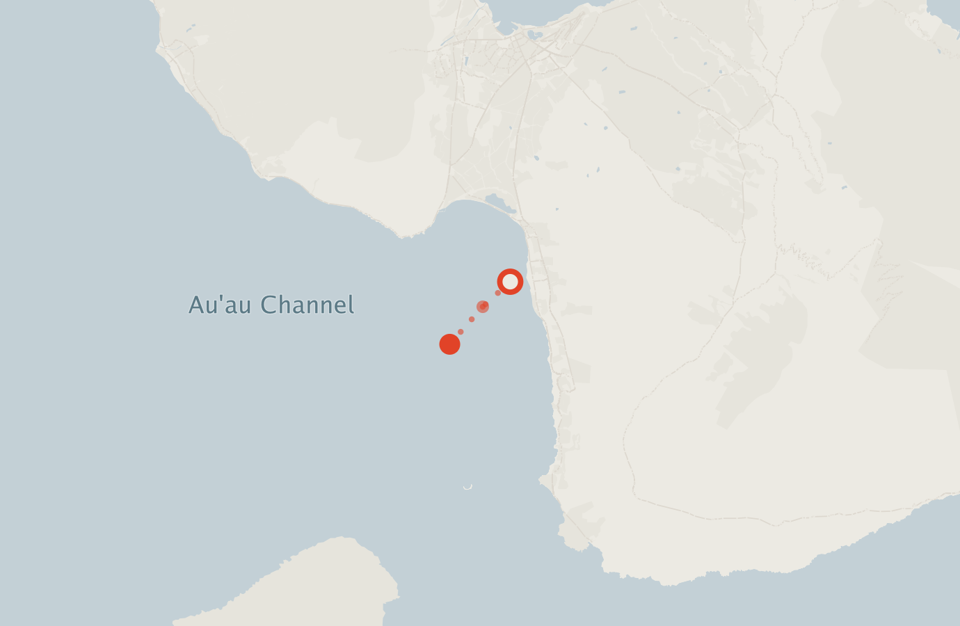 Activity map — real sighting points on an OpenStreetMap basemap