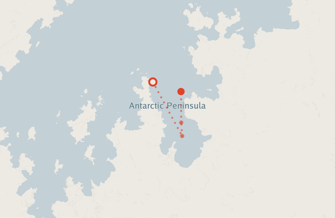 Activity map — real sighting points on an OpenStreetMap basemap