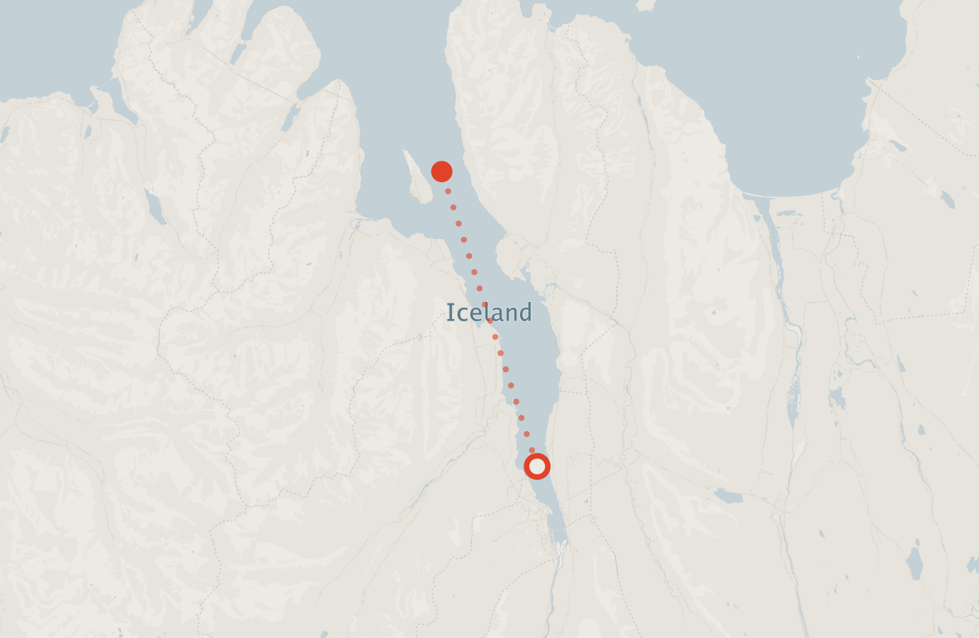Activity map — real sighting points on an OpenStreetMap basemap