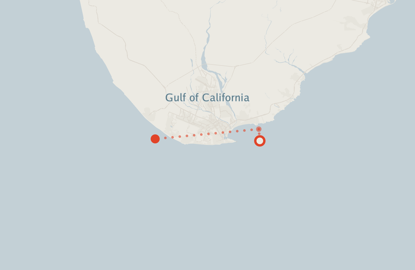 Activity map — real sighting points on an OpenStreetMap basemap