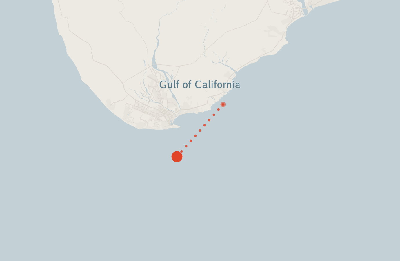 Activity map — real sighting points on an OpenStreetMap basemap