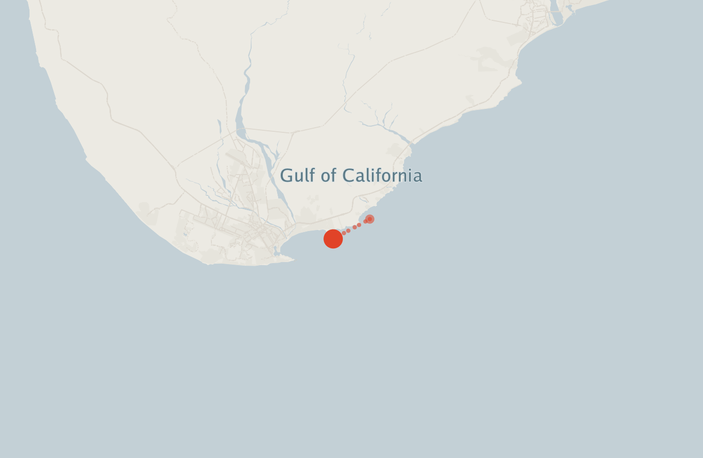 Activity map — real sighting points on an OpenStreetMap basemap