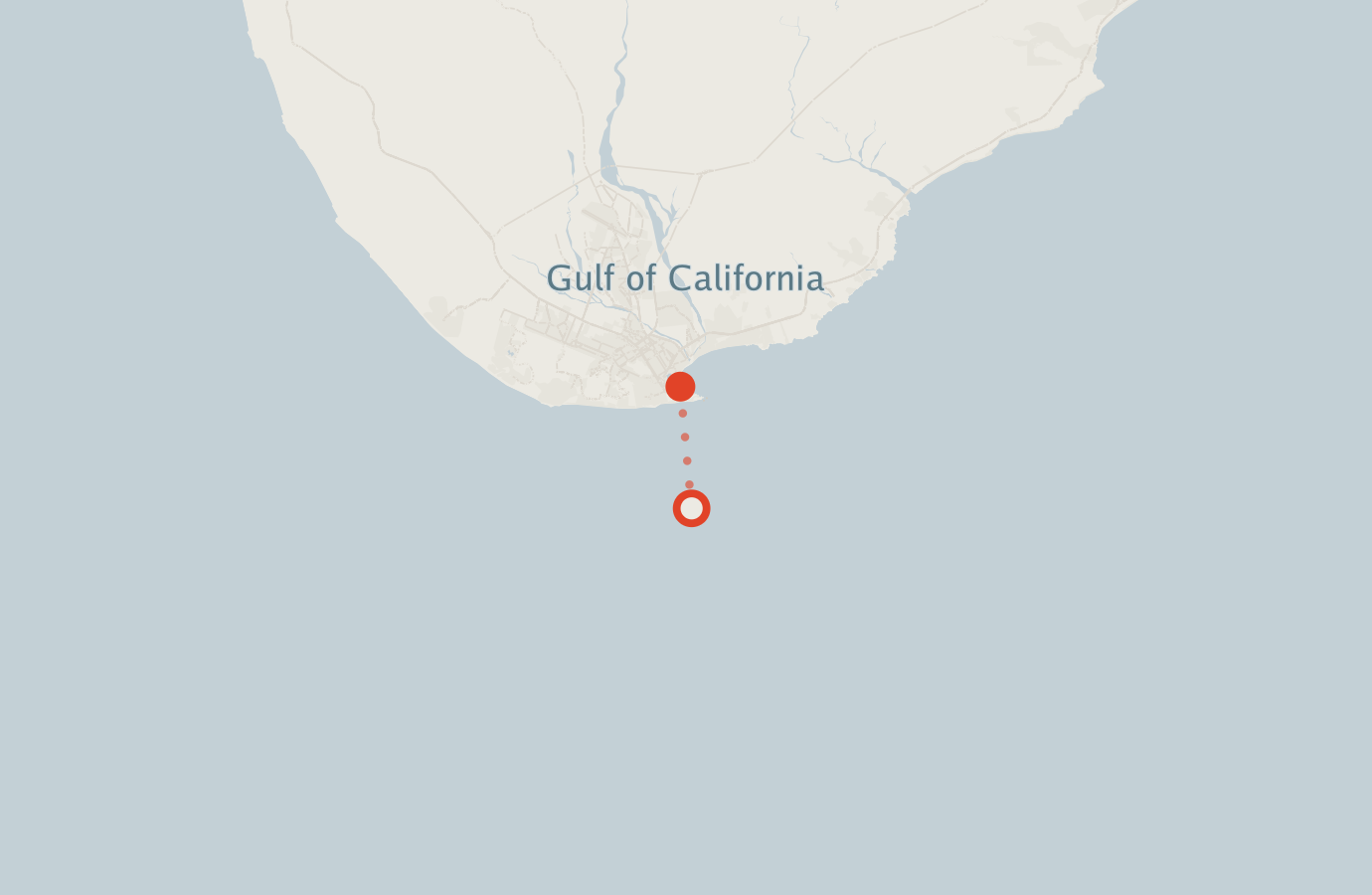 Activity map — real sighting points on an OpenStreetMap basemap