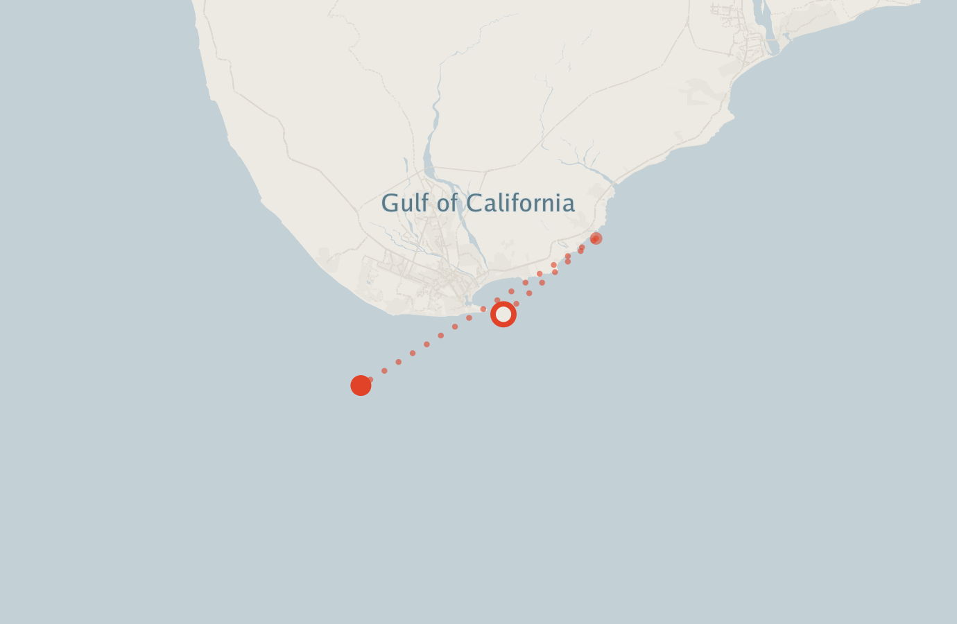 Activity map — real sighting points on an OpenStreetMap basemap