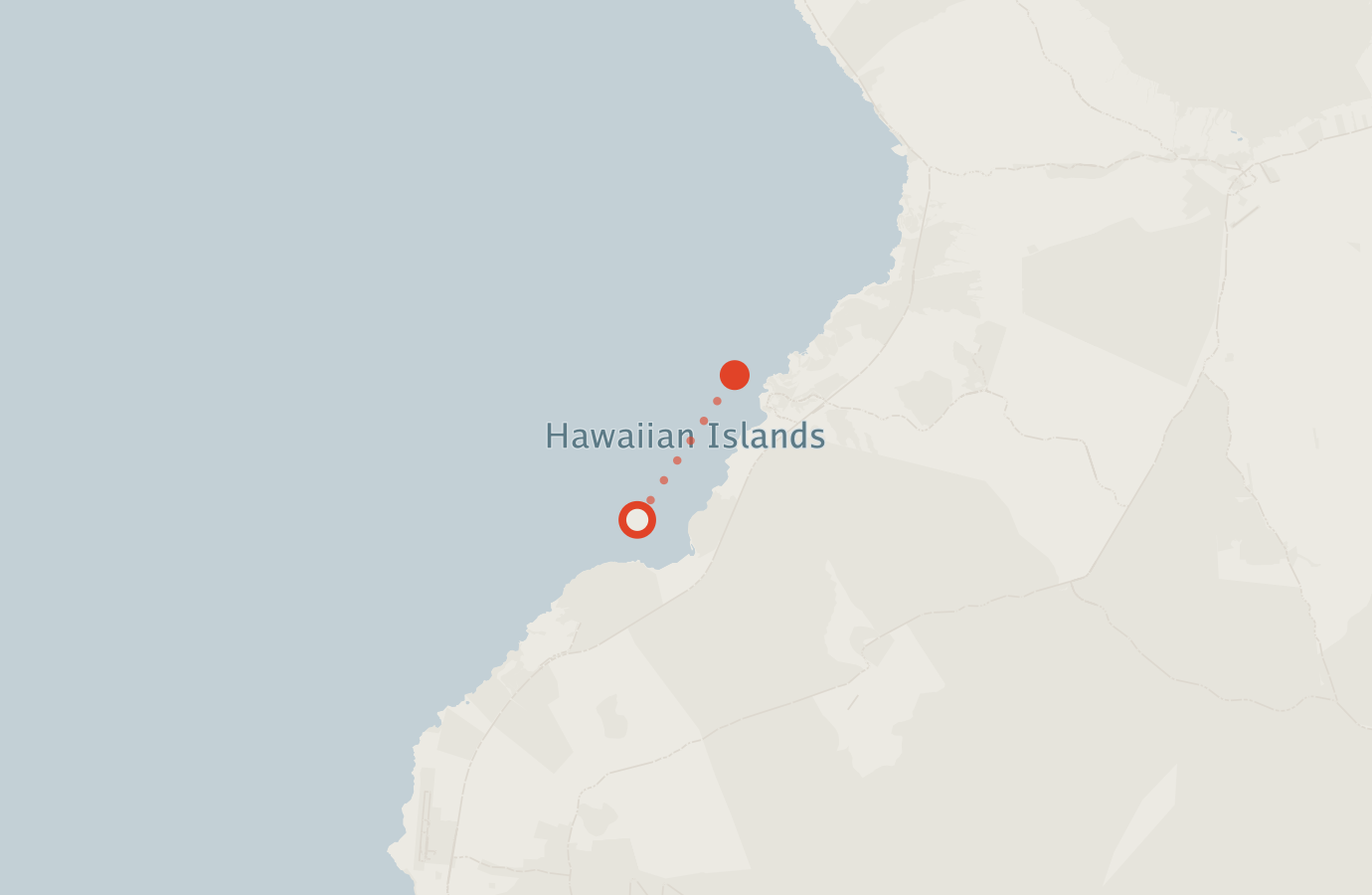 Activity map — real sighting points on an OpenStreetMap basemap