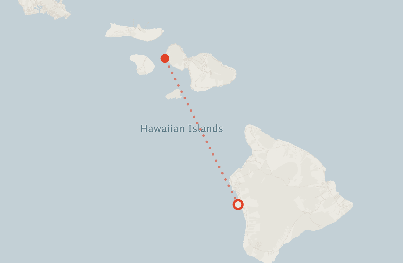 Activity map — real sighting points on an OpenStreetMap basemap
