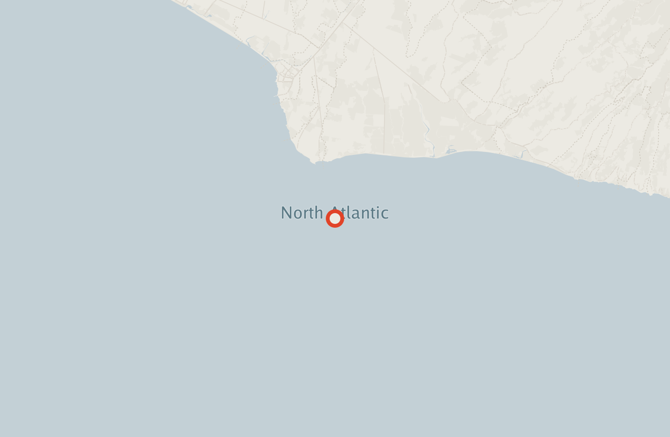 Activity map — real sighting points on an OpenStreetMap basemap