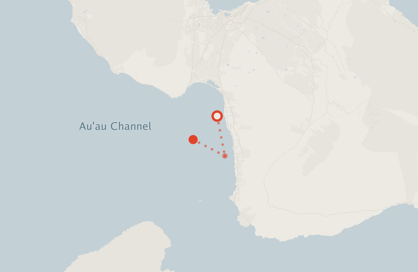 Activity map — real sighting points on an OpenStreetMap basemap