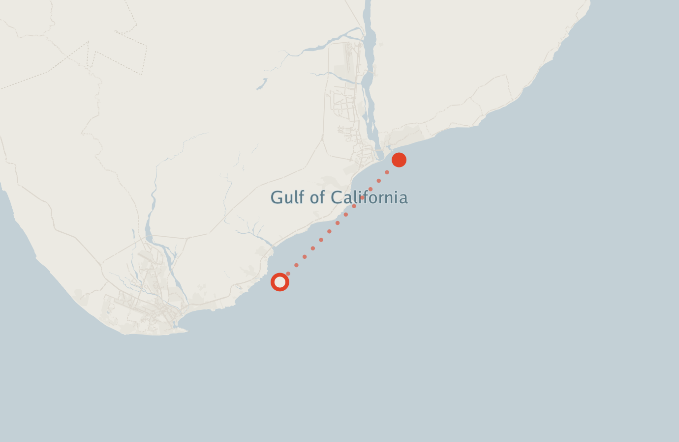 Activity map — real sighting points on an OpenStreetMap basemap