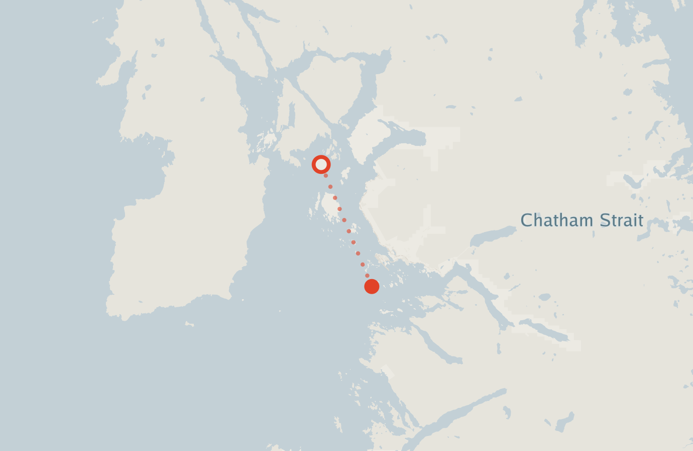 Activity map — real sighting points on an OpenStreetMap basemap