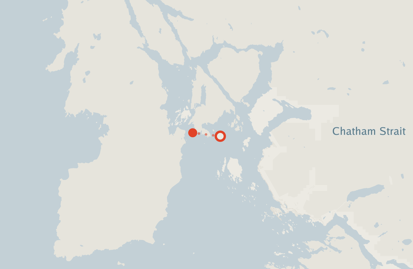 Activity map — real sighting points on an OpenStreetMap basemap