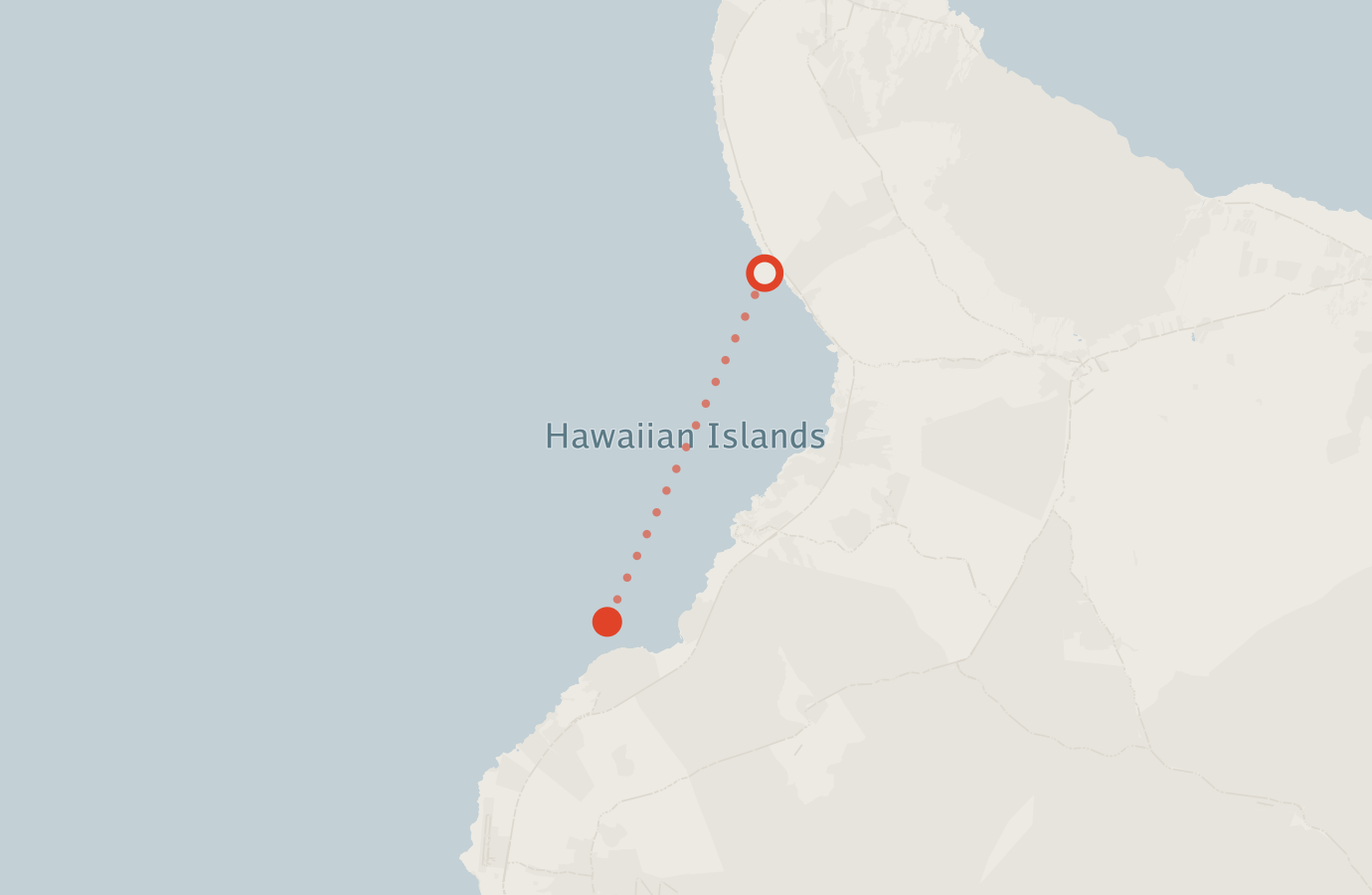 Activity map — real sighting points on an OpenStreetMap basemap