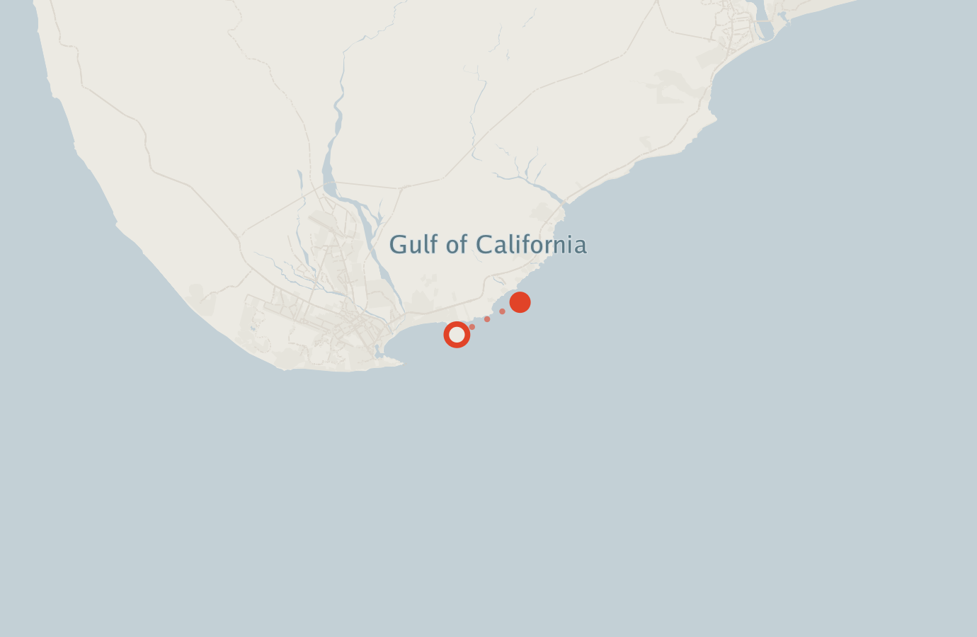 Activity map — real sighting points on an OpenStreetMap basemap