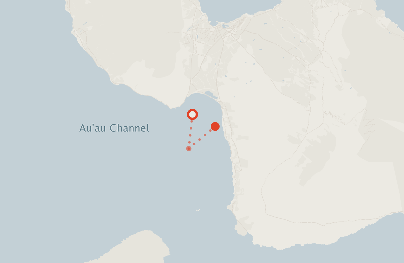 Activity map — real sighting points on an OpenStreetMap basemap