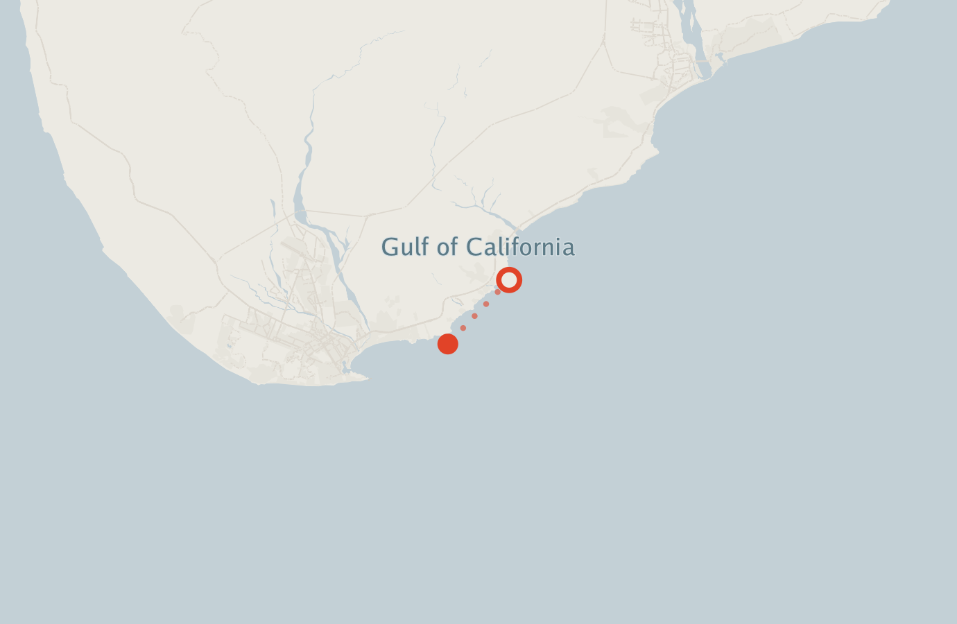 Activity map — real sighting points on an OpenStreetMap basemap