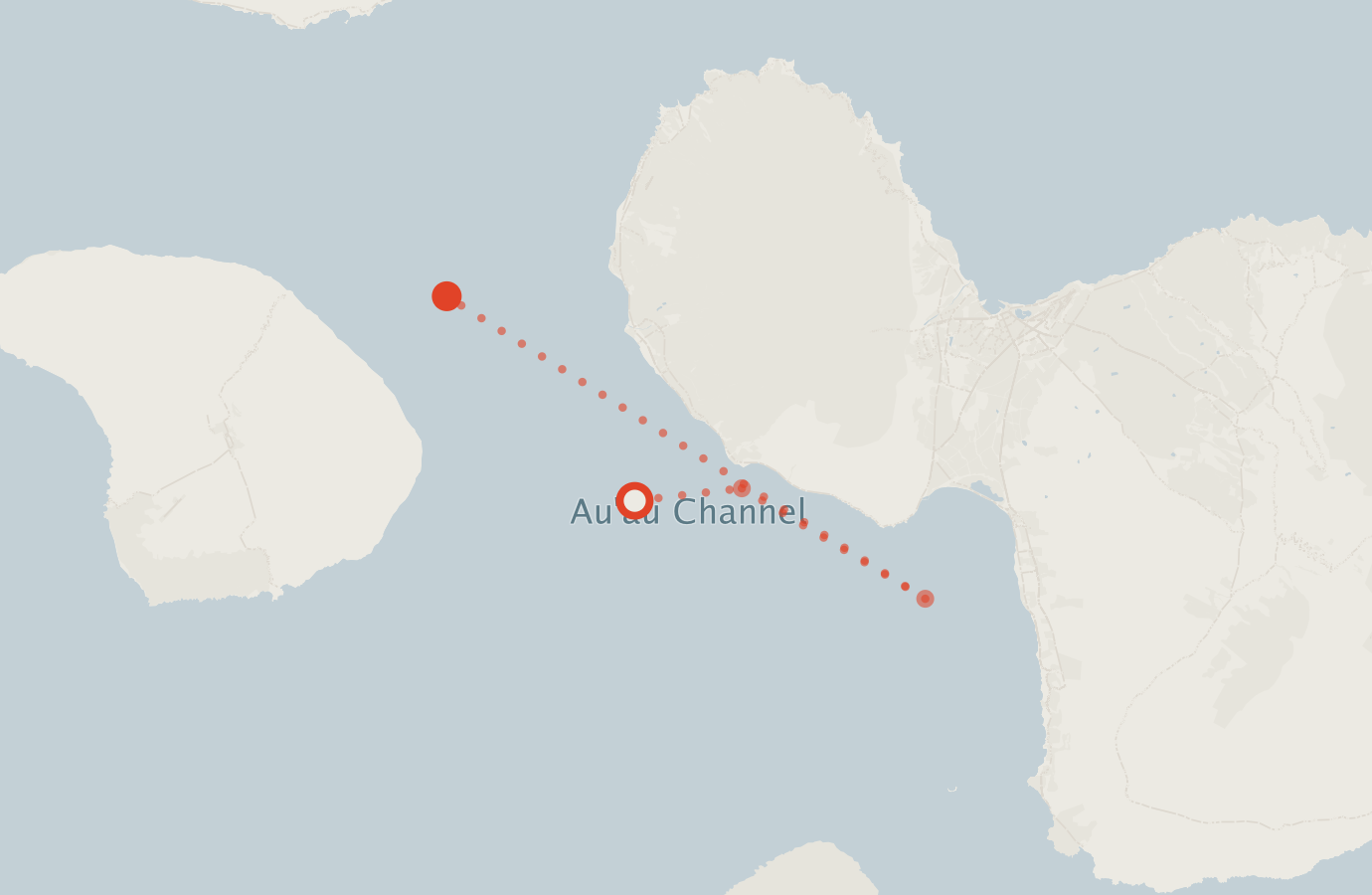 Activity map — real sighting points on an OpenStreetMap basemap