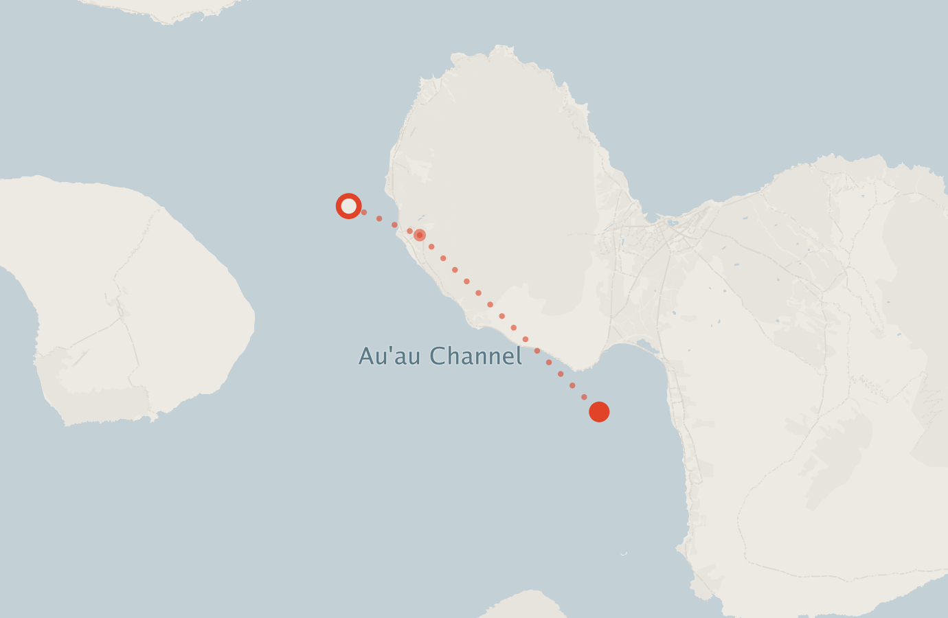 Activity map — real sighting points on an OpenStreetMap basemap