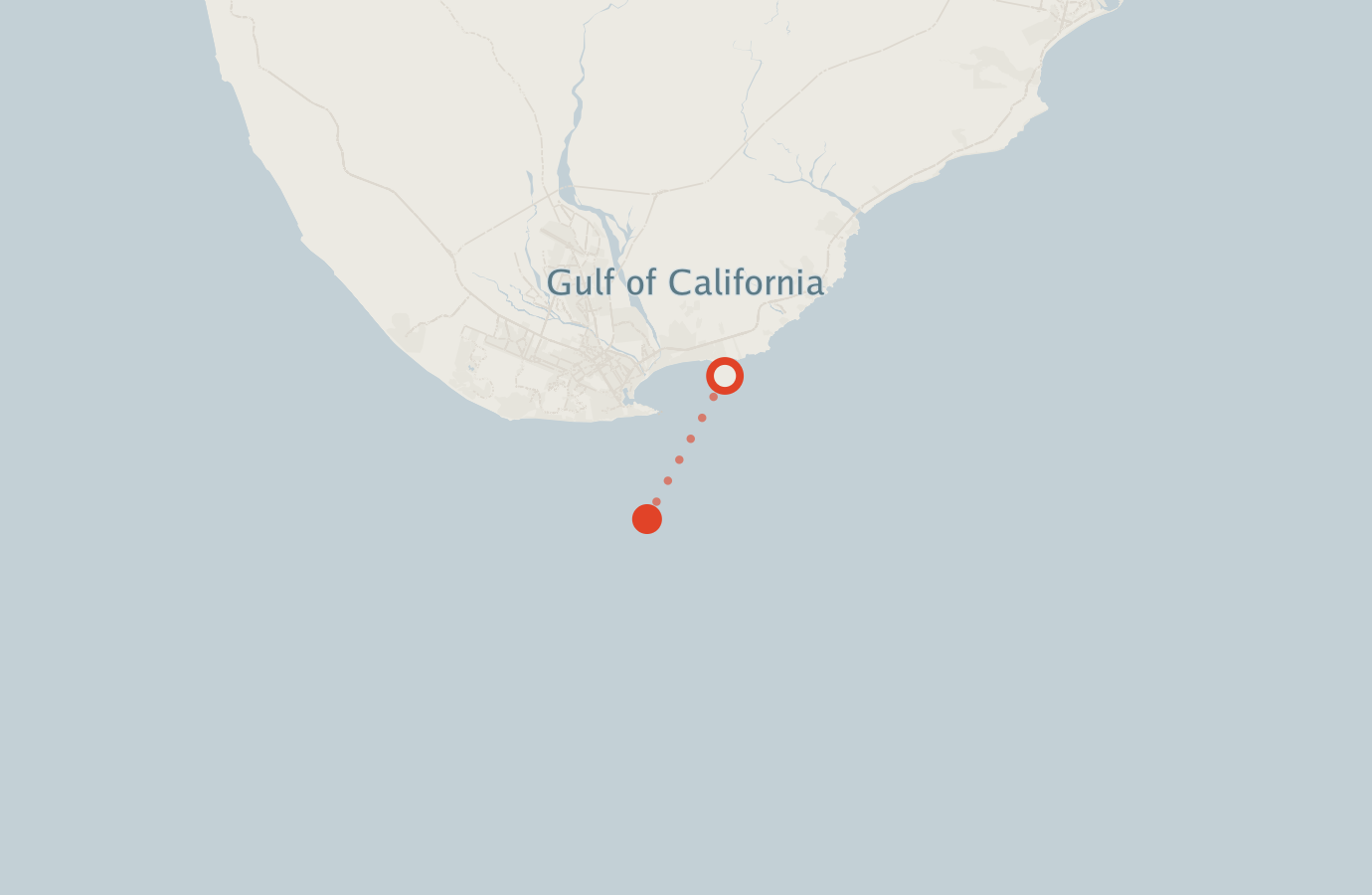 Activity map — real sighting points on an OpenStreetMap basemap