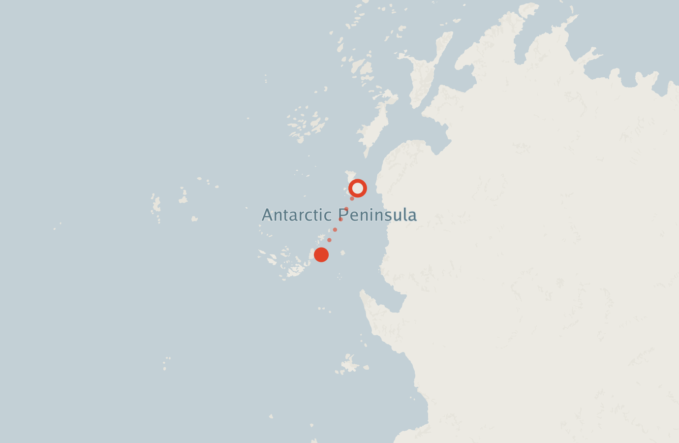 Activity map — real sighting points on an OpenStreetMap basemap