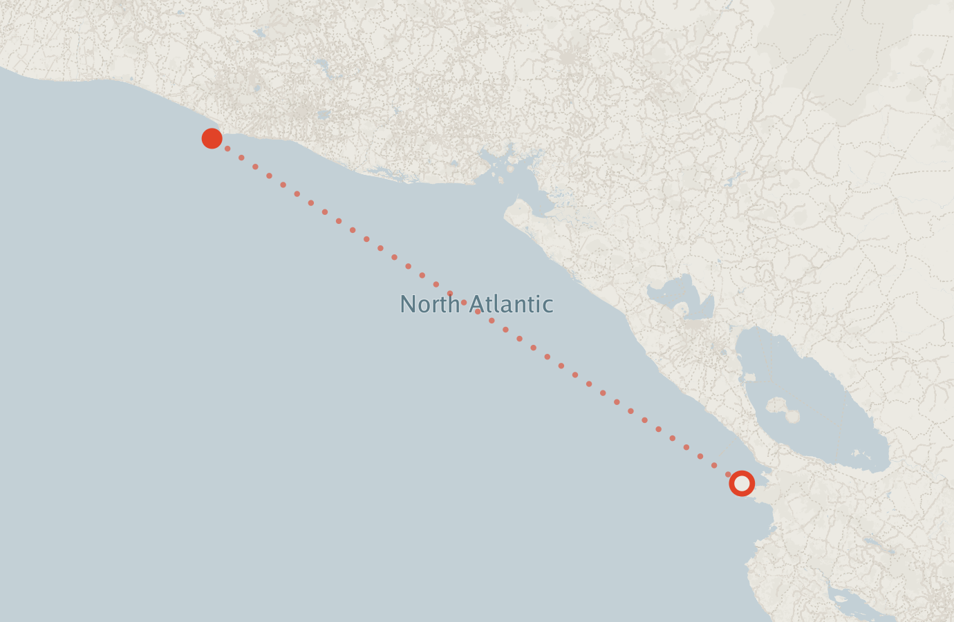 Activity map — real sighting points on an OpenStreetMap basemap