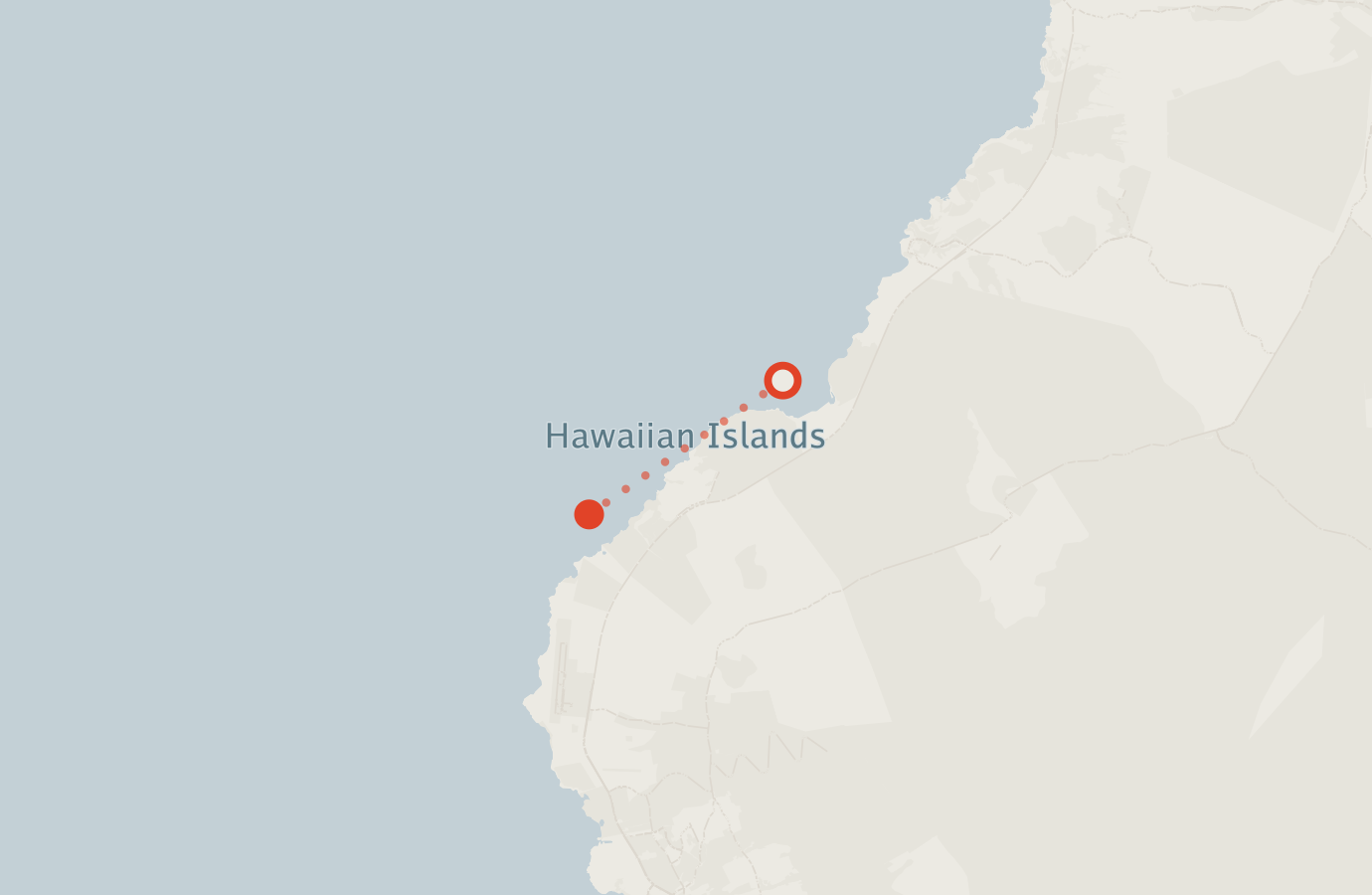 Activity map — real sighting points on an OpenStreetMap basemap