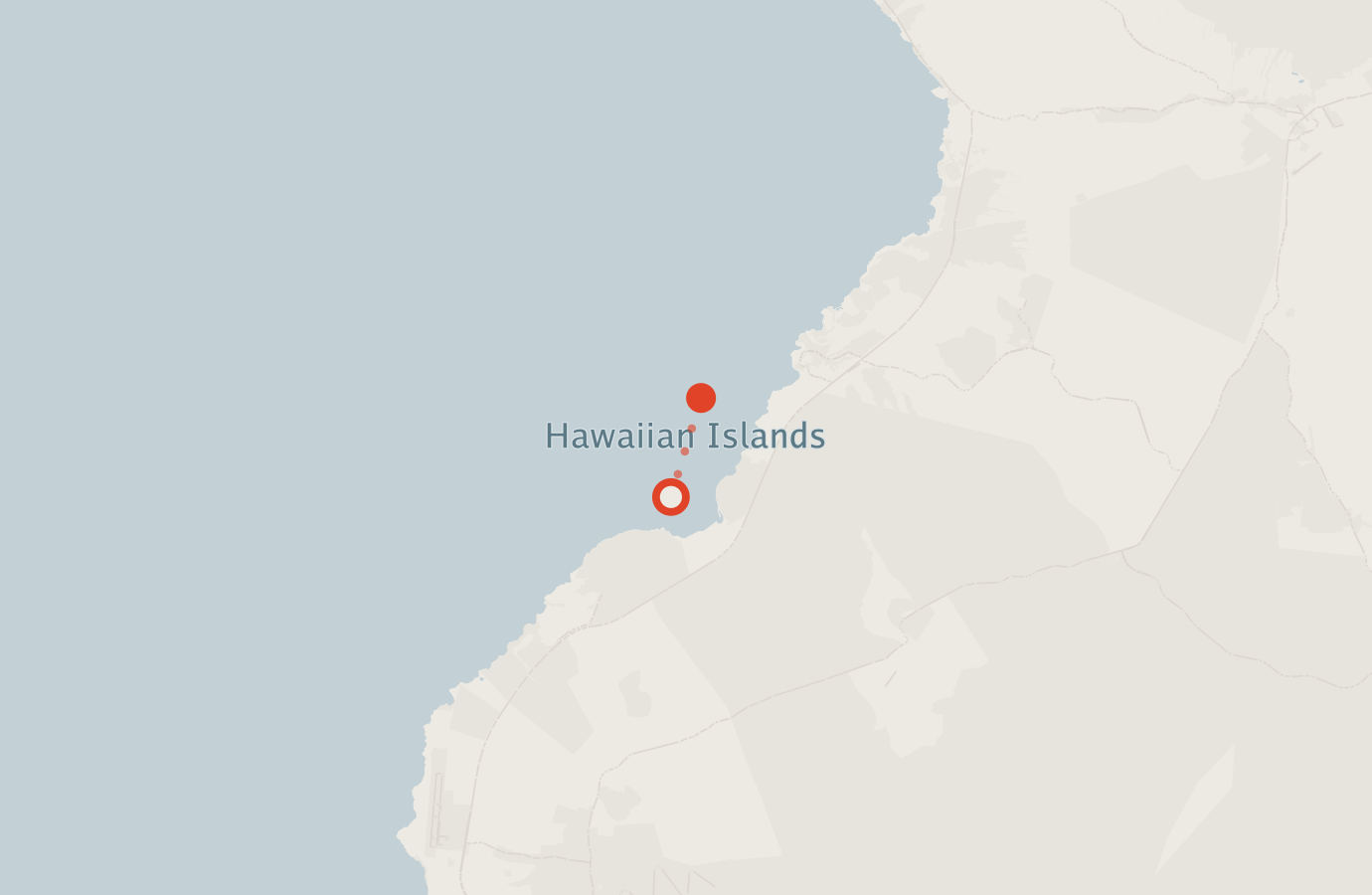 Activity map — real sighting points on an OpenStreetMap basemap