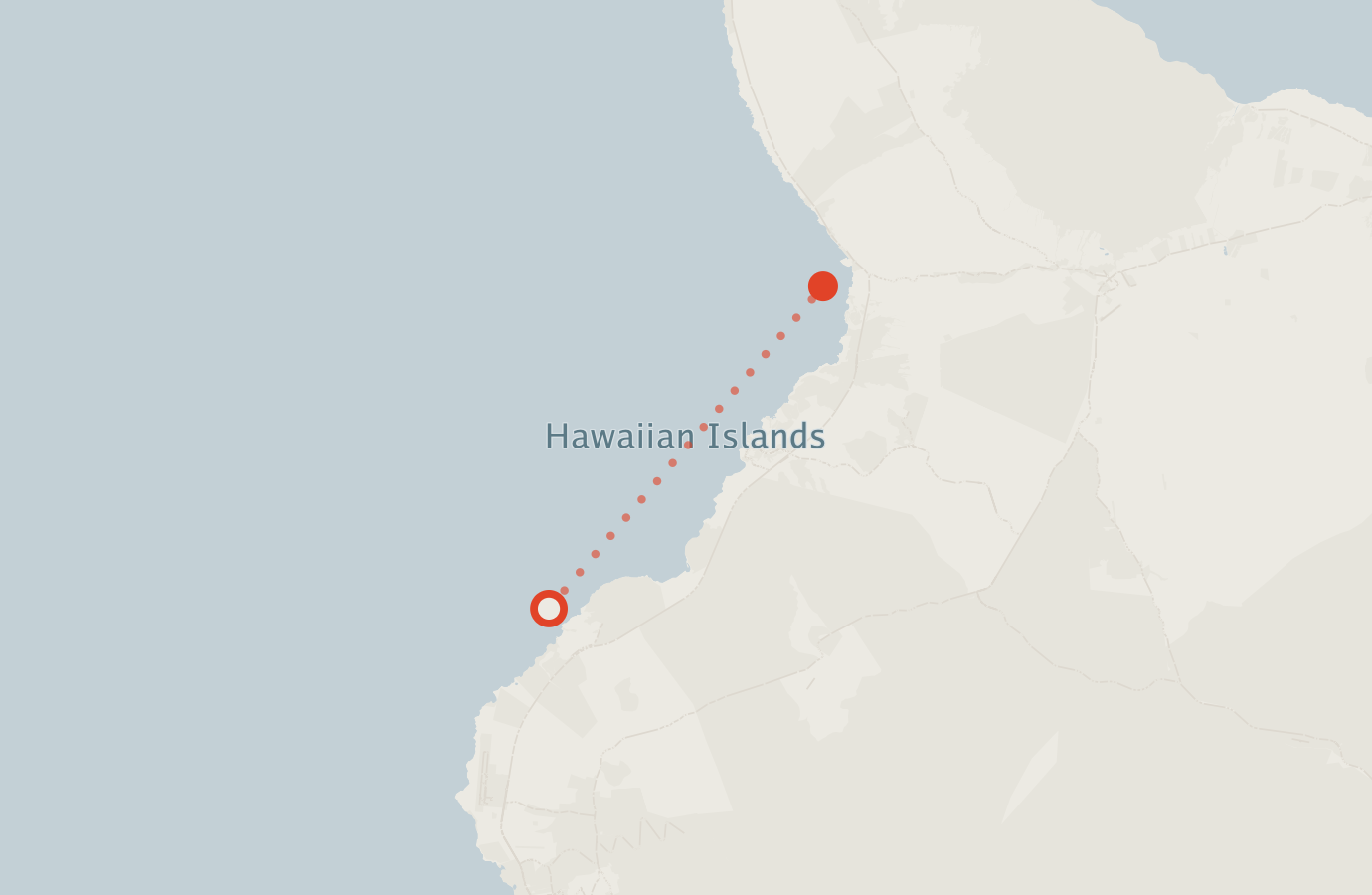 Activity map — real sighting points on an OpenStreetMap basemap