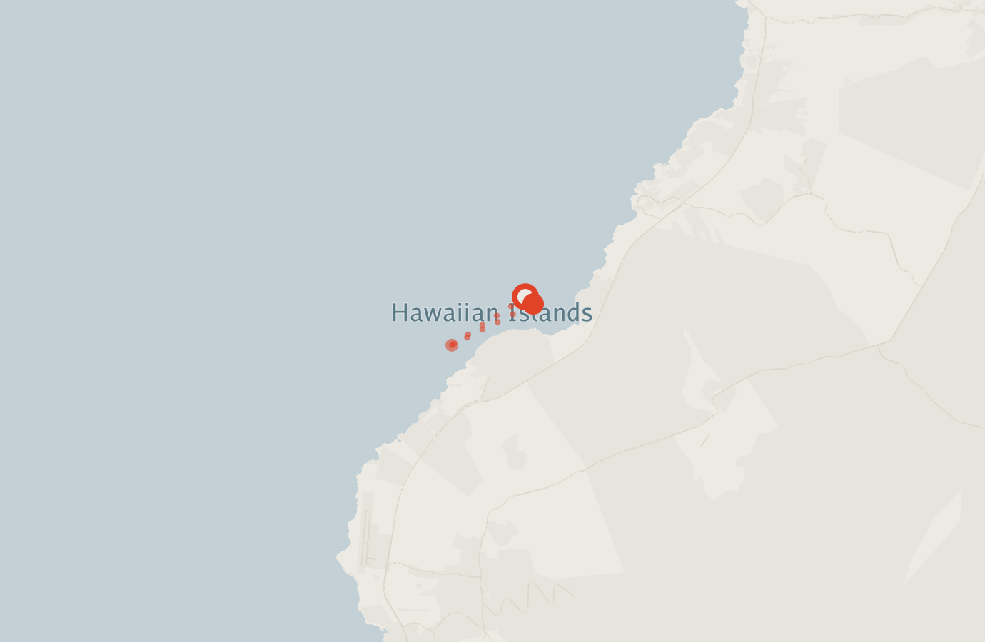 Activity map — real sighting points on an OpenStreetMap basemap