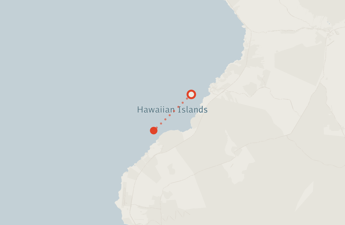 Activity map — real sighting points on an OpenStreetMap basemap