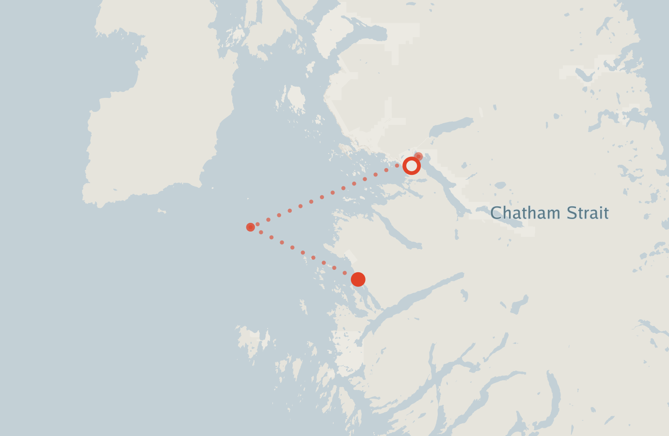 Activity map — real sighting points on an OpenStreetMap basemap