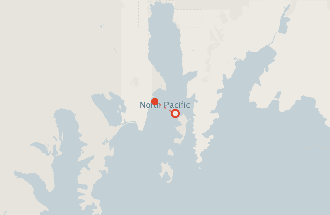 Activity map — real sighting points on an OpenStreetMap basemap