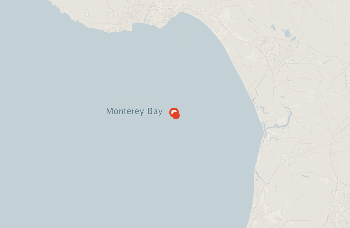 Activity map — real sighting points on an OpenStreetMap basemap