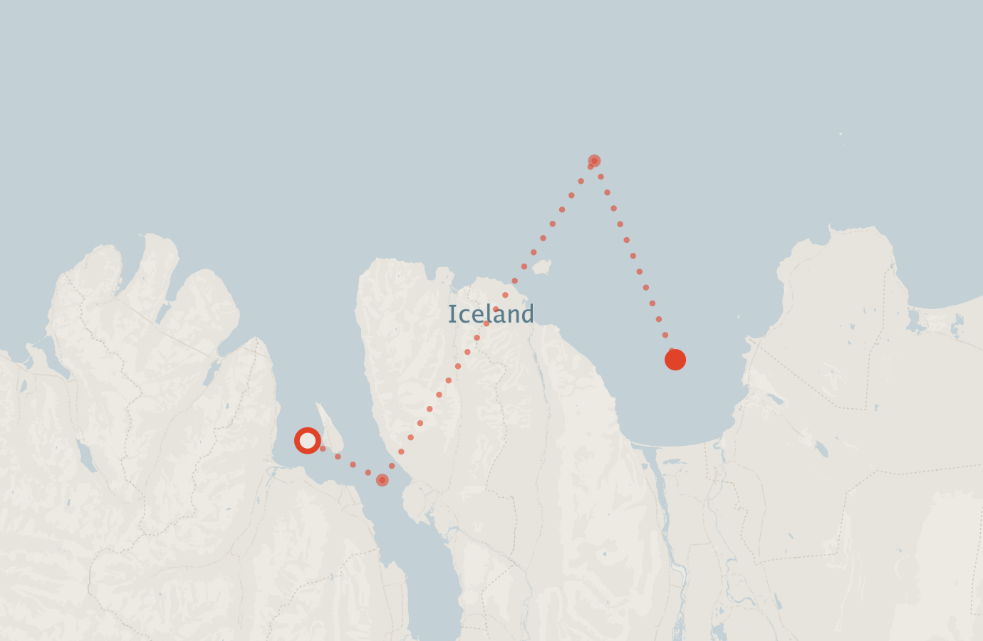 Activity map — real sighting points on an OpenStreetMap basemap