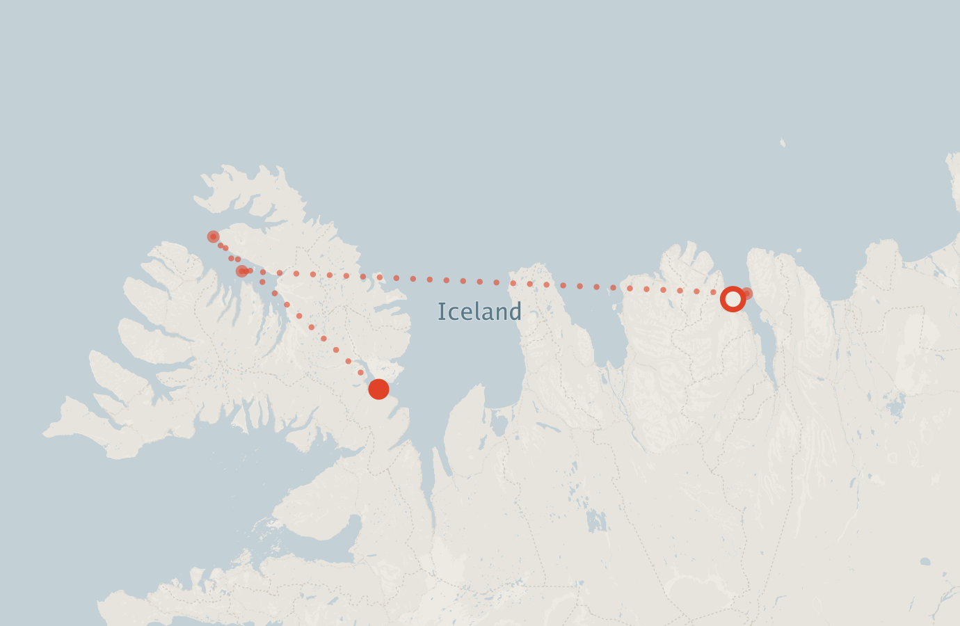 Activity map — real sighting points on an OpenStreetMap basemap