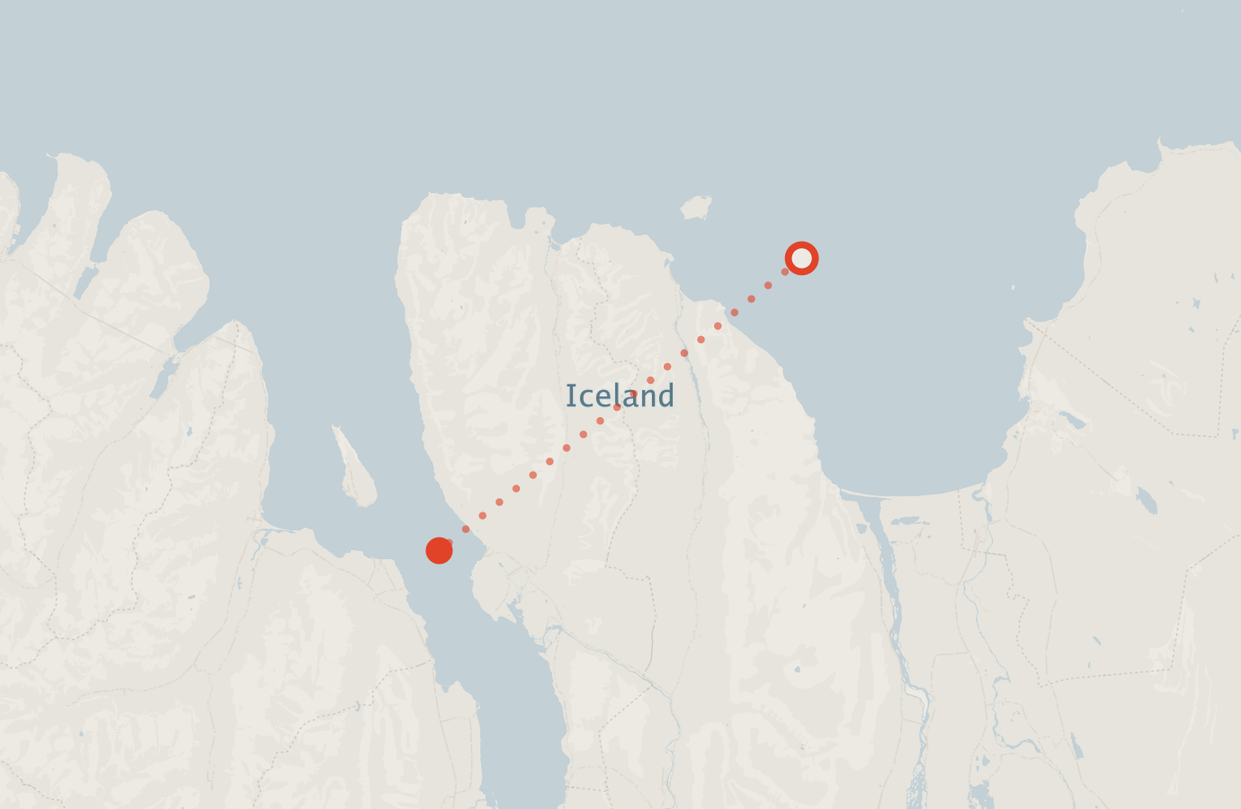 Activity map — real sighting points on an OpenStreetMap basemap