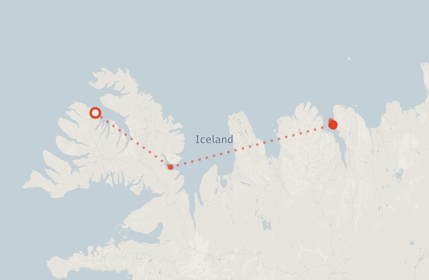 Activity map — real sighting points on an OpenStreetMap basemap